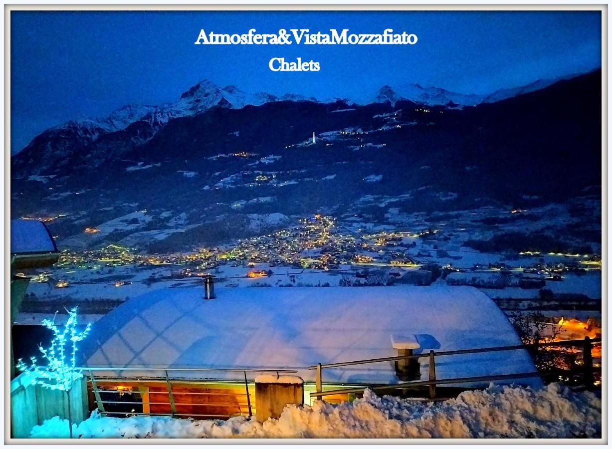 אאוסטה Chalet Con Jacuzzi Vista Montagne מראה חיצוני תמונה